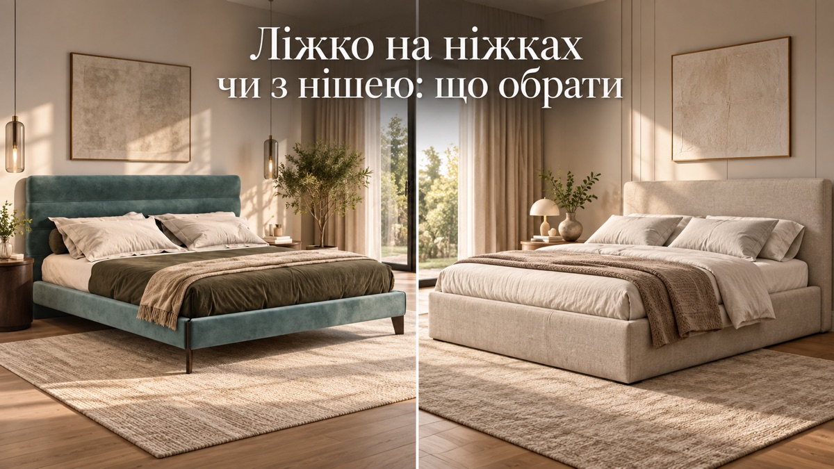 Ліжко на ніжках чи з нішею: що обрати