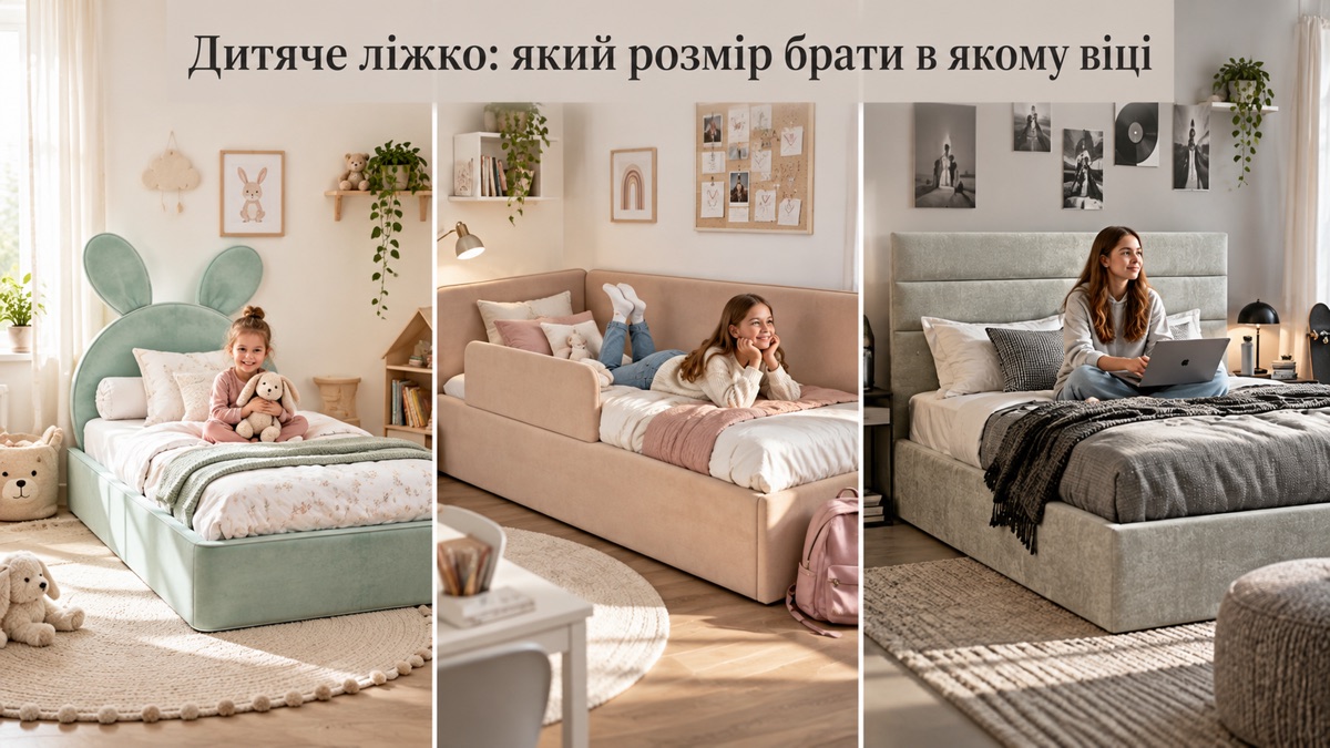 Дитяче ліжко: який розмір брати в якому віці