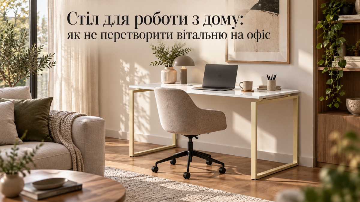 Стіл для роботи з дому: як не перетворити вітальню на офіс